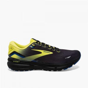 Men Brooks Ghost 15 Road Running Shoes Blue / Black | CTMK59713