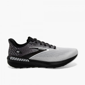 Men Brooks Launch GTS 10 Speed Support Running Shoes Black / Grey | BUZM94528