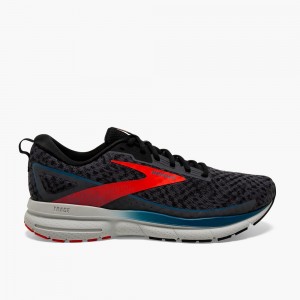 Men Brooks Trace 3 Walking Shoes Red / Blue | DFBW23407