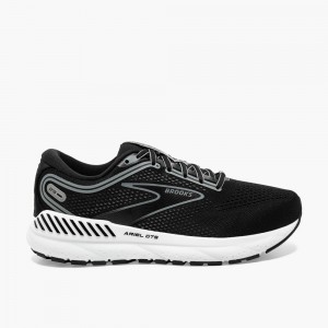 Women Brooks Ariel GTS 23 Walking Shoes Black / Grey / White | DENQ76589