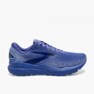 Women Brooks Ghost 16 Road Running Shoes Blue | ECBS87602