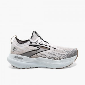 Women Brooks Glycerin StealthFit 21 Walking Shoes White / Grey / Black | YGKM48759