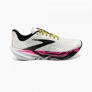 Women Brooks Hyperion Max Road Running Shoes White / Black | SJBX73095