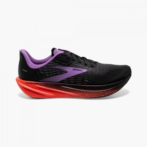 Women Brooks Hyperion Max Track Spikes Coral / Black | YIMX64085