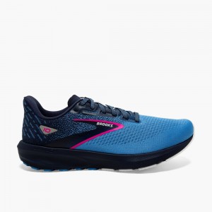 Women Brooks Launch 10 Road Running Shoes Blue / Blue | WJML31672