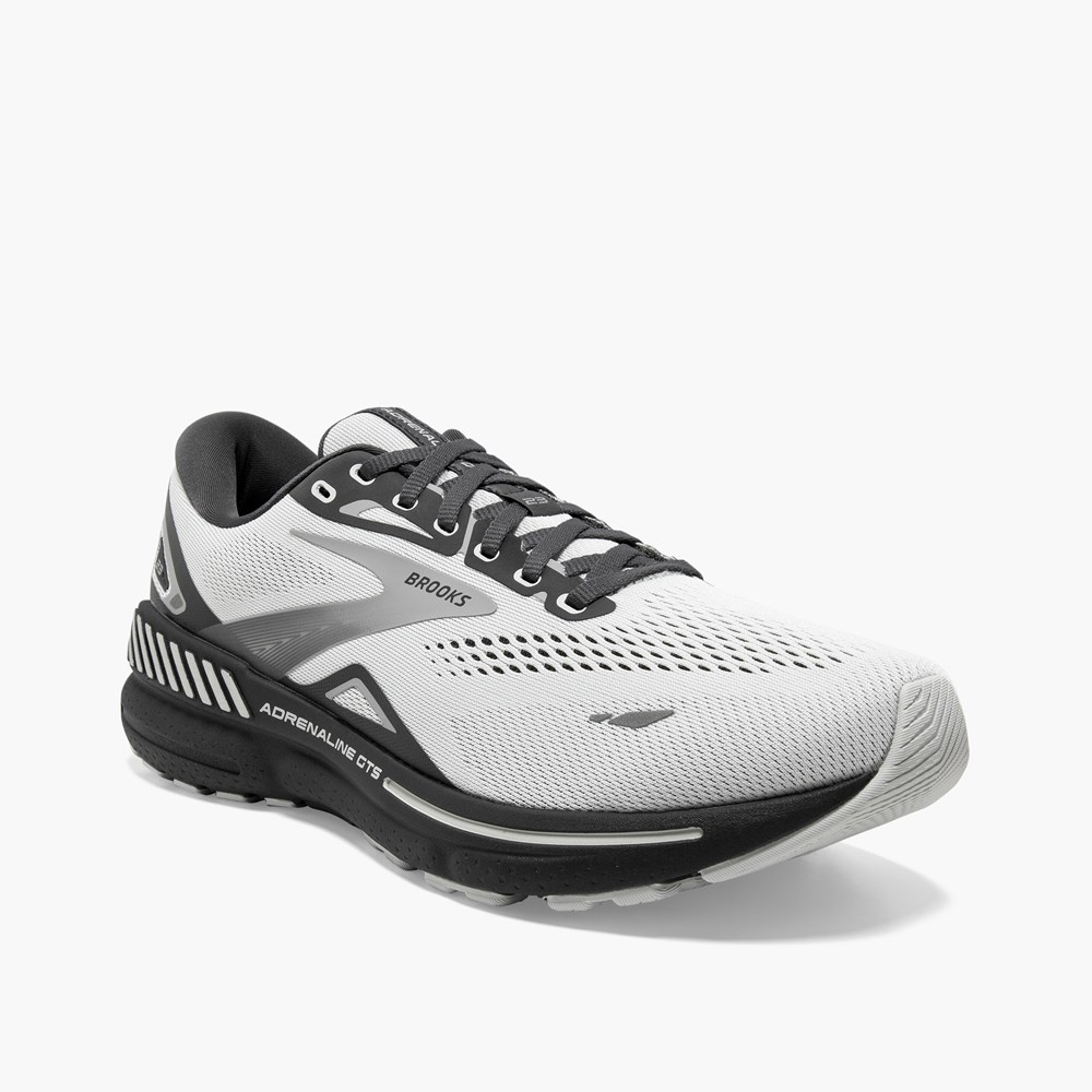 Men Brooks Adrenaline GTS 23 Walking Shoes Coral / Black | PWKQ23146