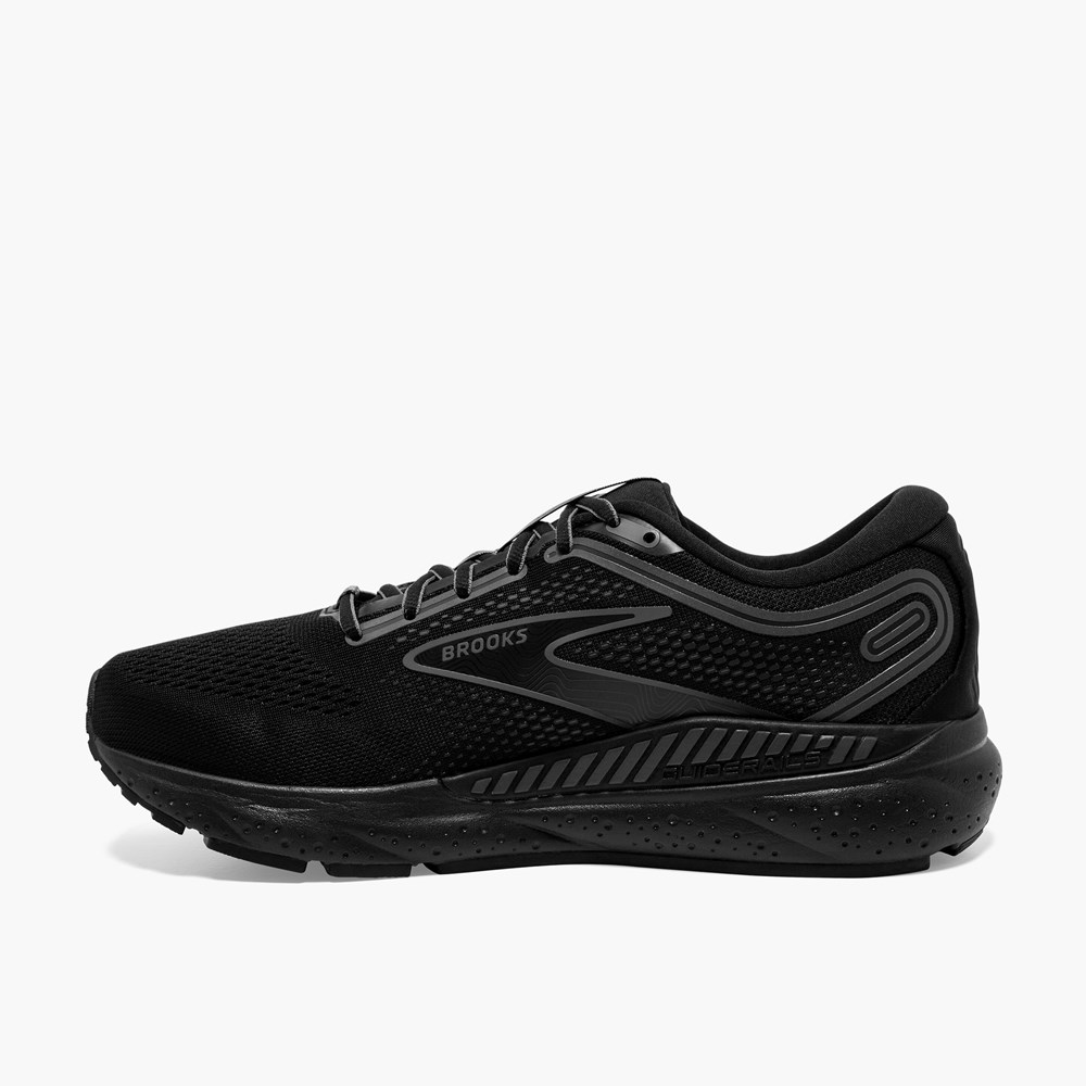 Men Brooks Beast GTS 23 Running Shoes Black / Grey | LERJ58741