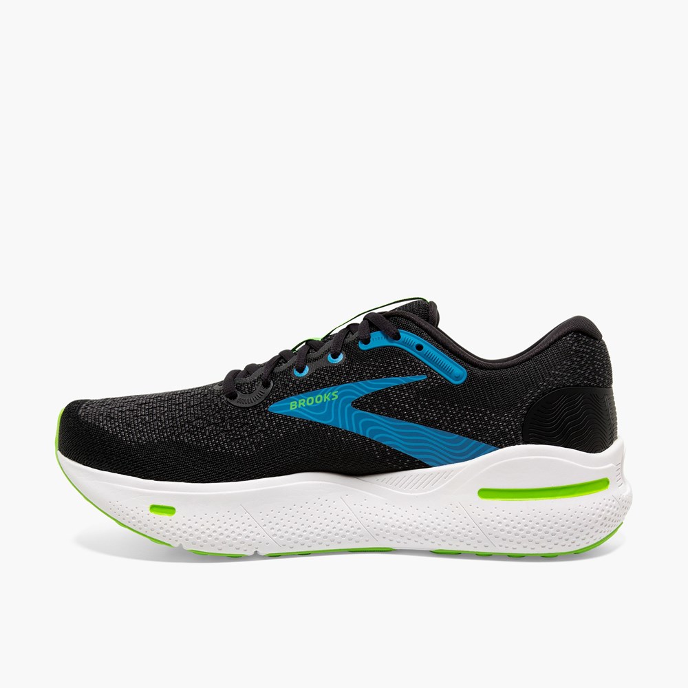 Men Brooks Ghost Max Running Shoes Blue / Black | NGMT14536