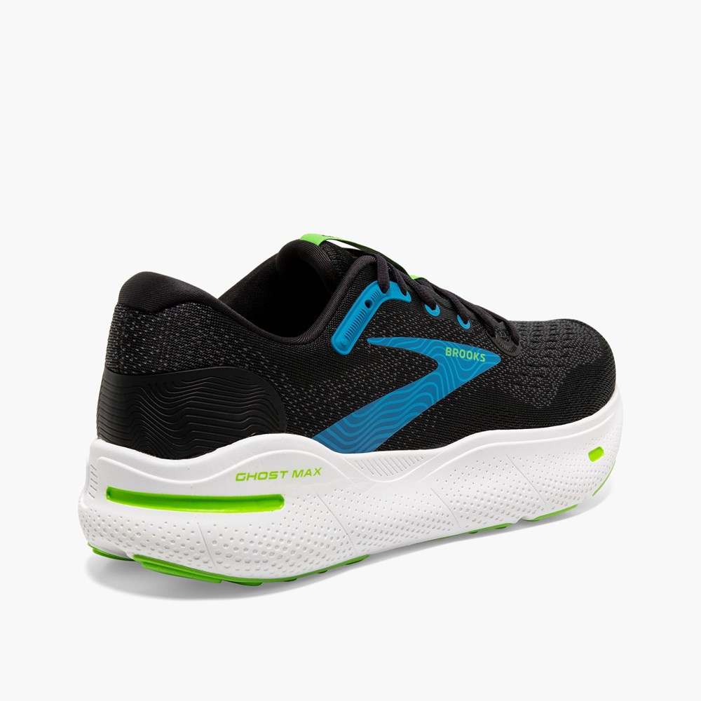 Men Brooks Ghost Max Running Shoes Blue / Black | NGMT14536