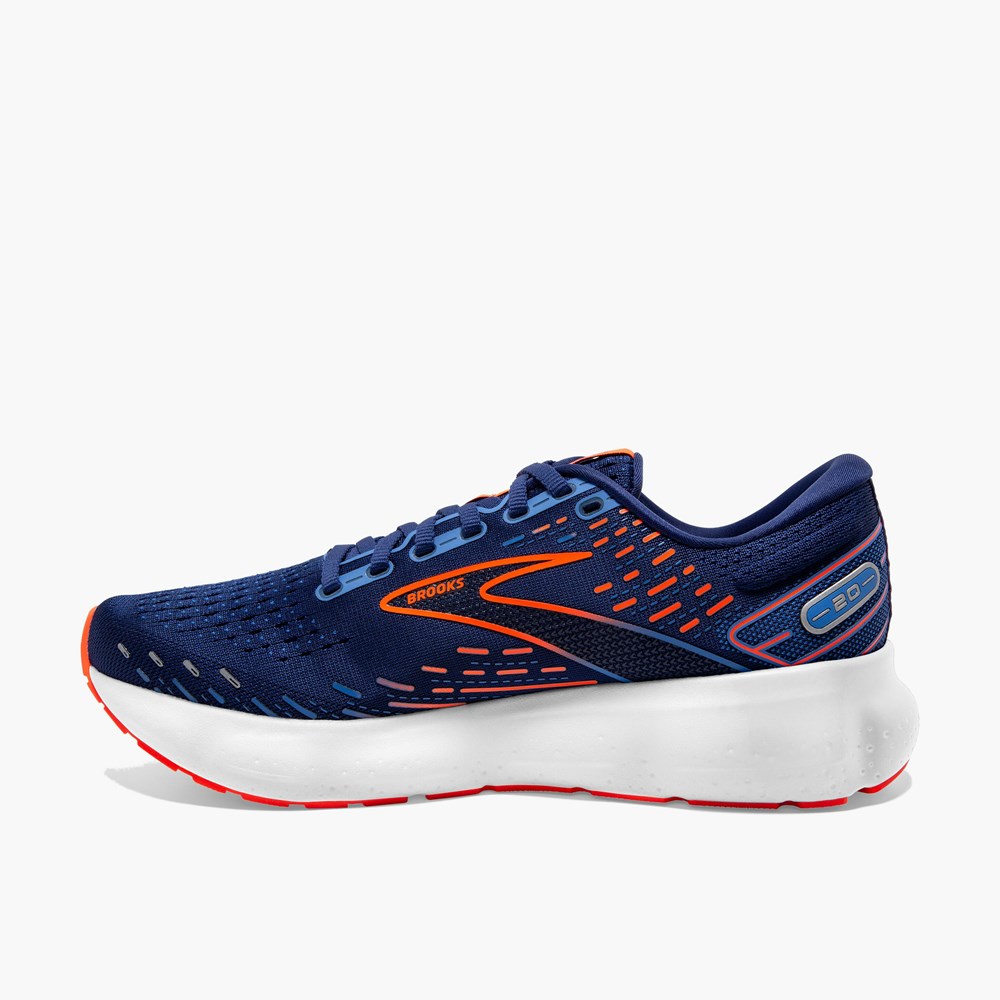 Men Brooks Glycerin 20: Road Road Running Shoes Blue / Black | VTIF05762