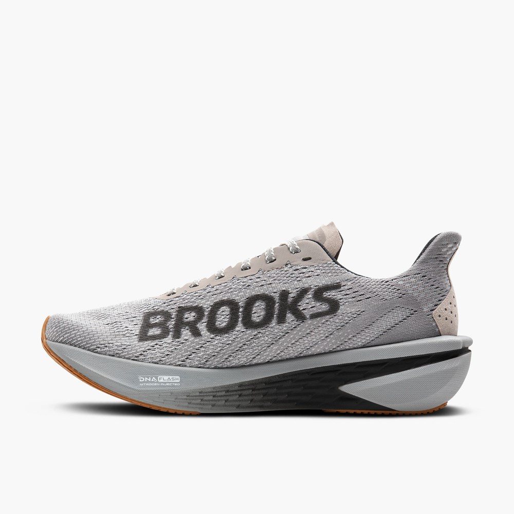 Men Brooks Hyperion 2 Road Running Shoes White / Black | HKUP42760