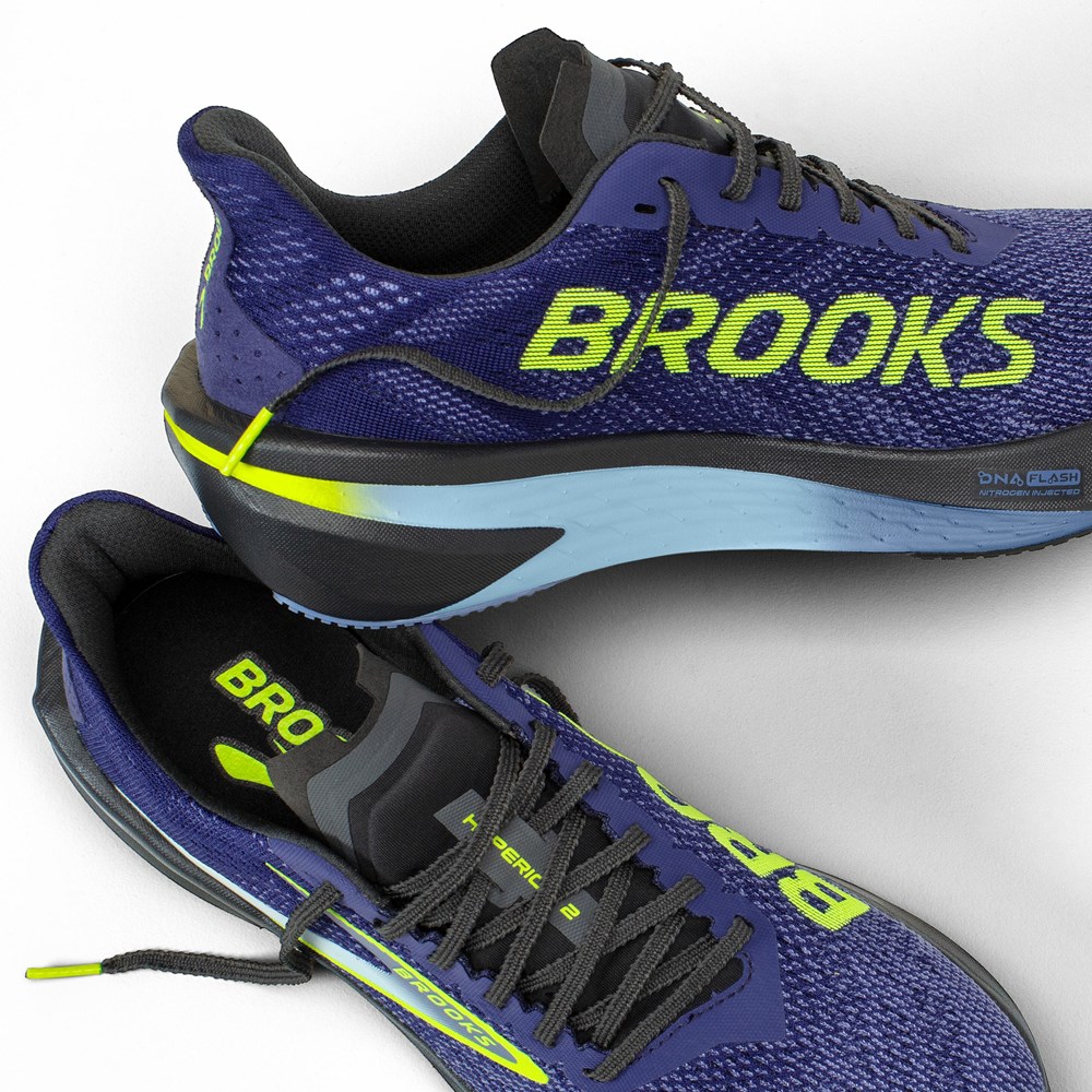 Men Brooks Hyperion 2 Running Shoes Blue / Navy | RMCE05972