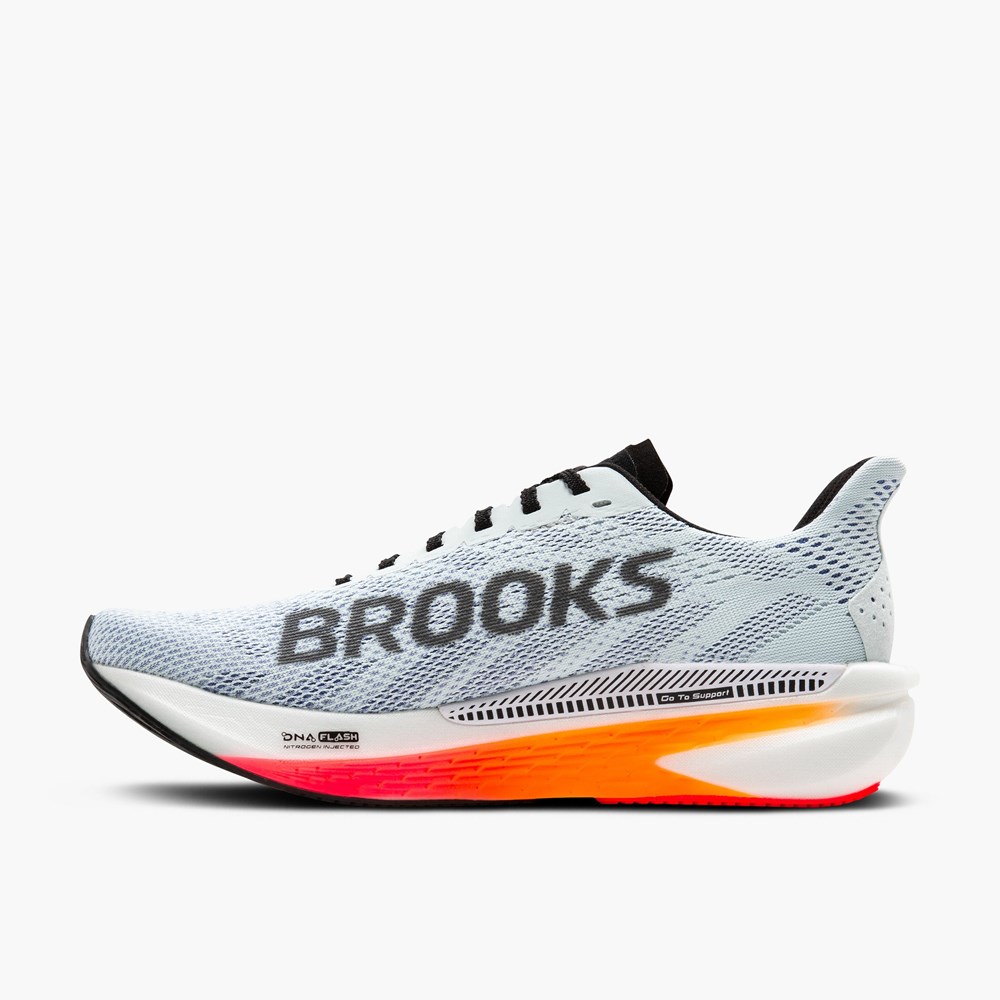 Men Brooks Hyperion GTS 2 Running Shoes Coral / Black | IWEN97105