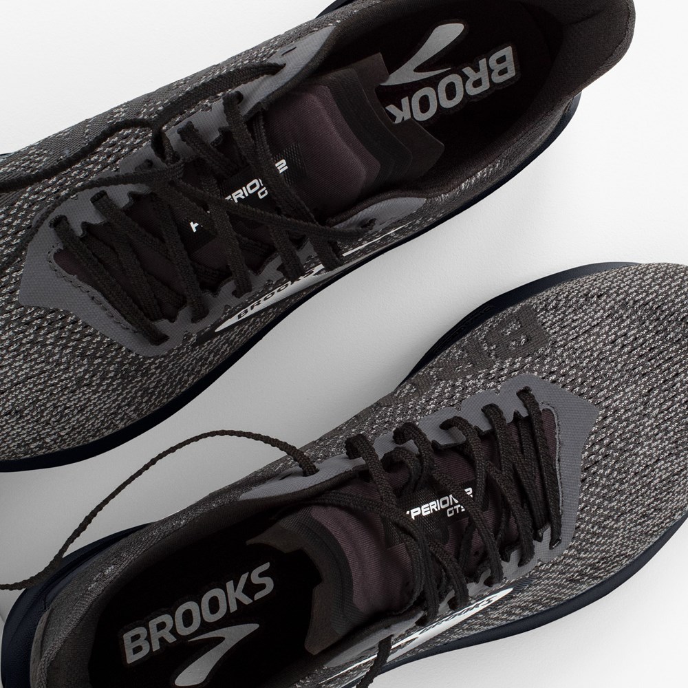 Men Brooks Hyperion GTS 2 Running Shoes Black / Grey | JFPH14278