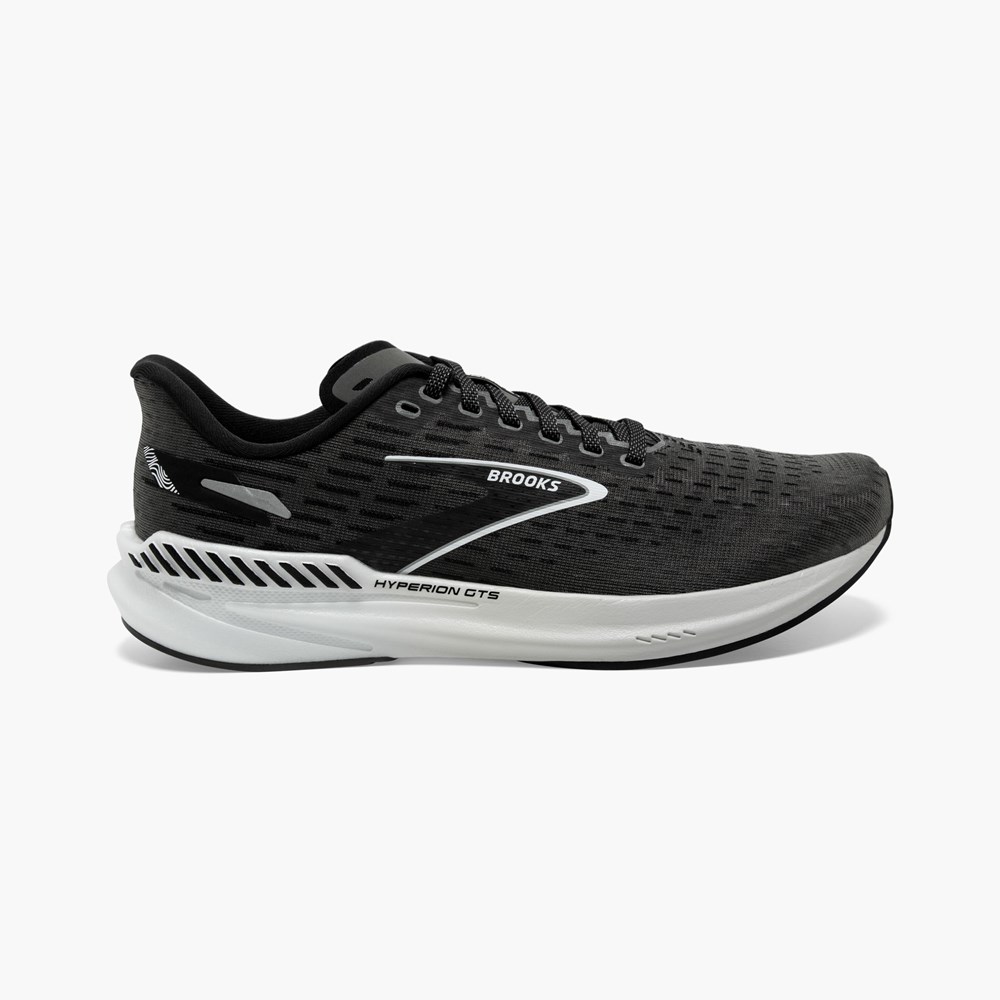 Men Brooks Hyperion GTS Running Shoes Grey | FYVL39281