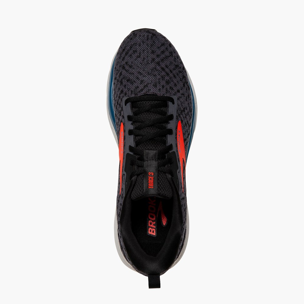 Men Brooks Trace 3 Running Shoes Red / Blue | ZAHV93610