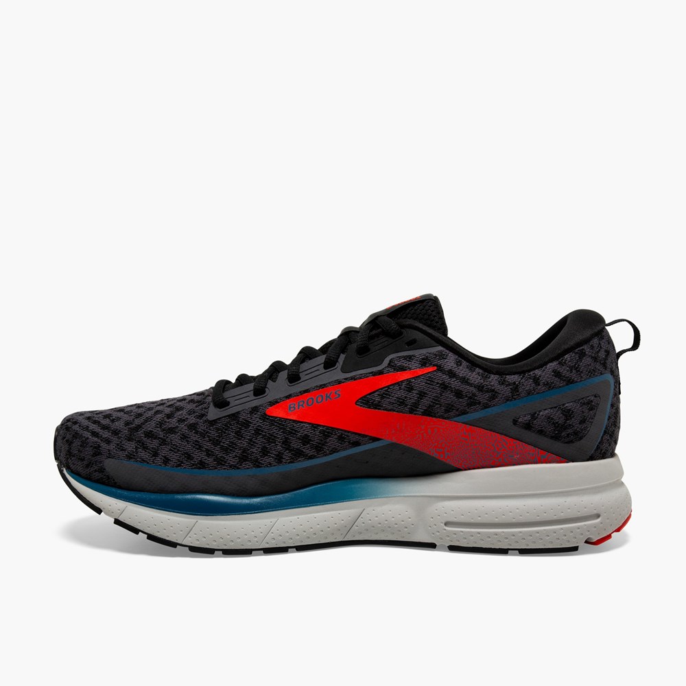 Men Brooks Trace 3 Running Shoes Red / Blue | ZAHV93610