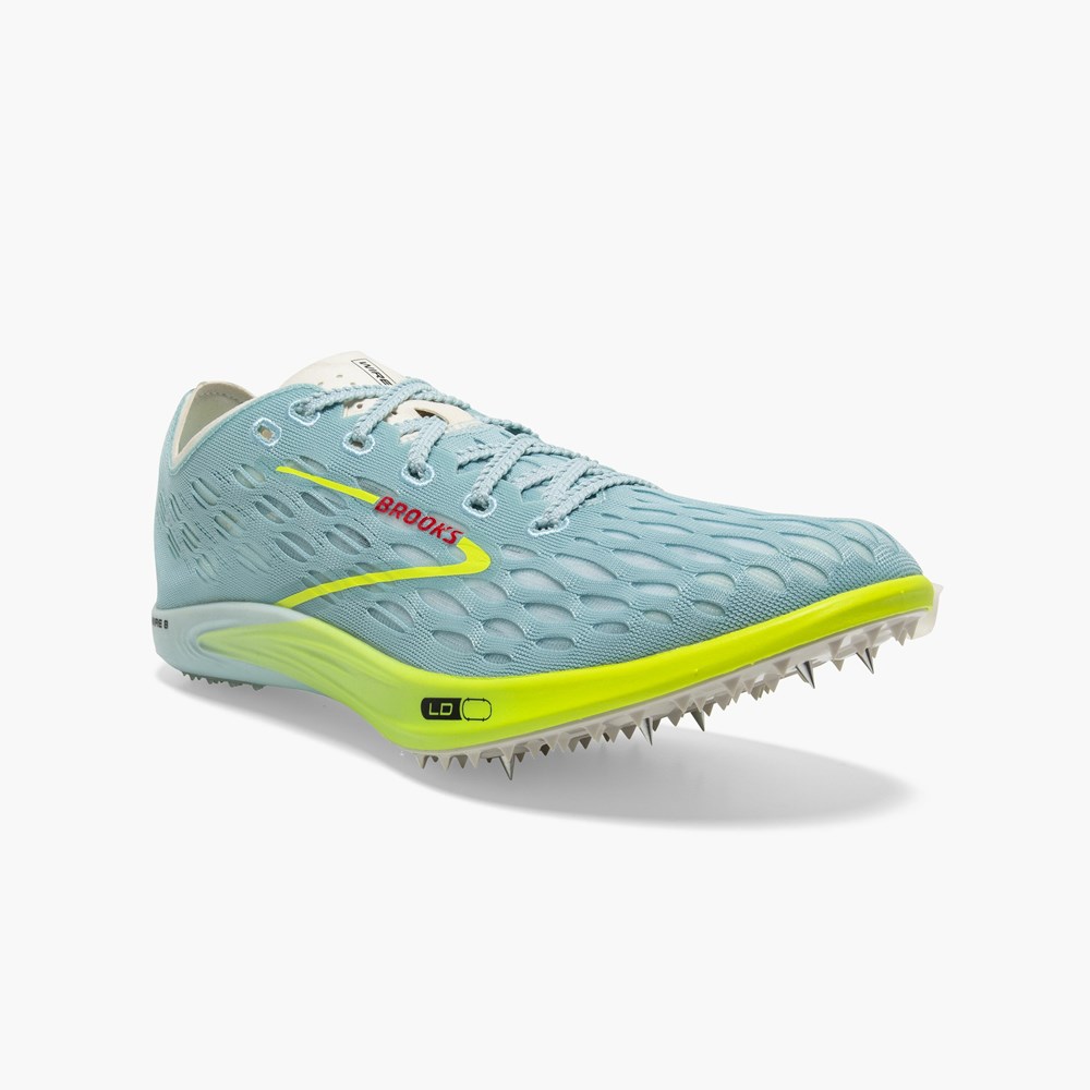 Men Brooks Wire V8 Long Distance Track Spikes Blue / Red | MTBD08146