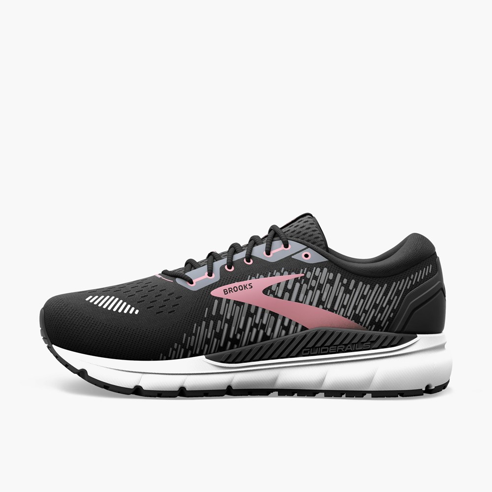 Women Brooks Addiction 15 Running Shoes Black | HVCU03564