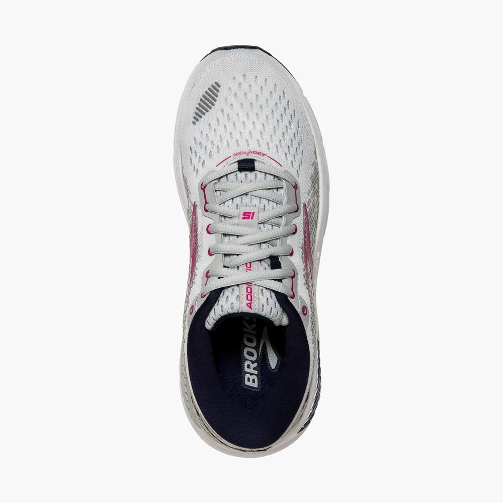 Women Brooks Addiction 15 Running Shoes Navy / Purple Rose | EGUP97306