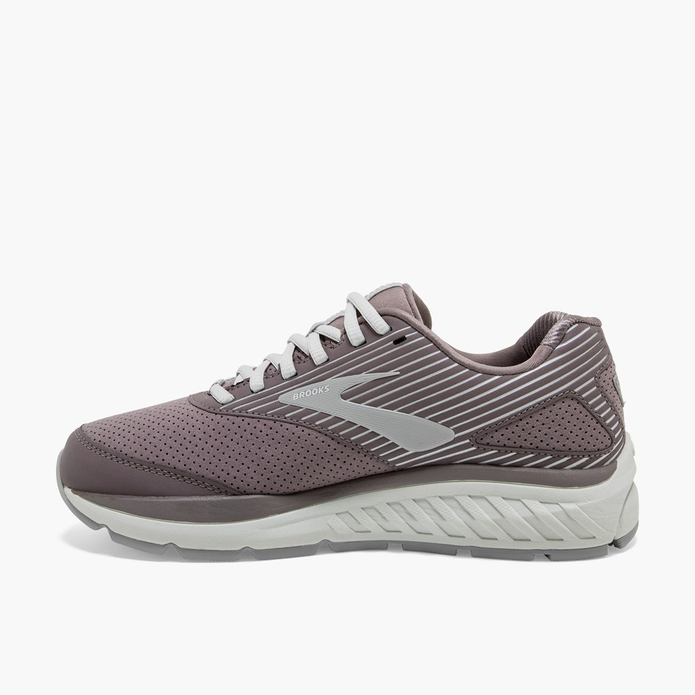 Women Brooks Addiction Walker Suede Support Running Shoes Dark Grey | RTLS31940