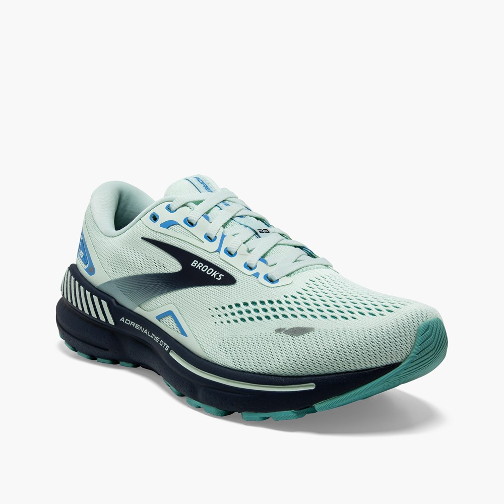 Women Brooks Adrenaline GTS 23 Running Shoes Blue / Blue | TQHM70968