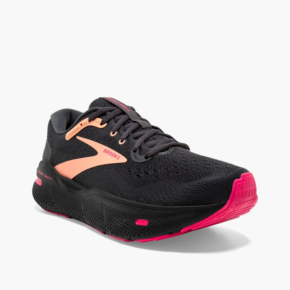 Women Brooks Ghost Max Road Running Shoes Black | KFWO08237