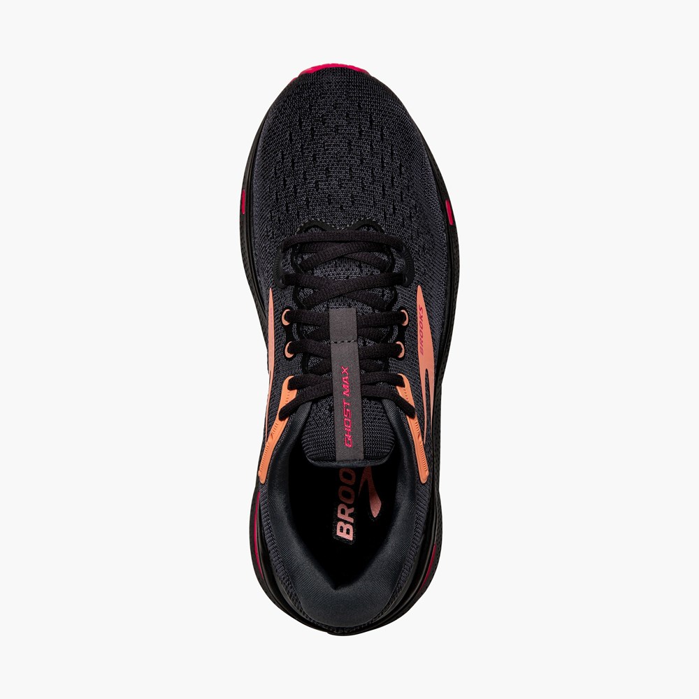 Women Brooks Ghost Max Road Running Shoes Black | KFWO08237