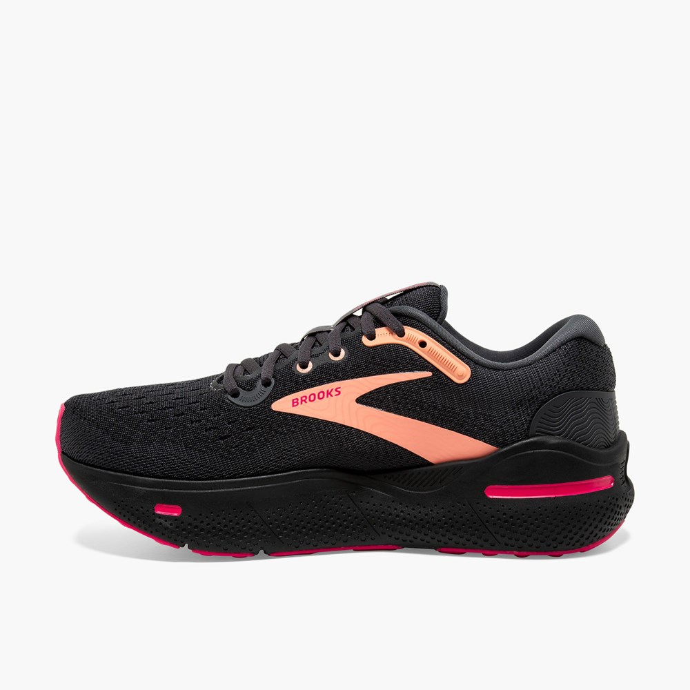 Women Brooks Ghost Max Road Running Shoes Black | KFWO08237