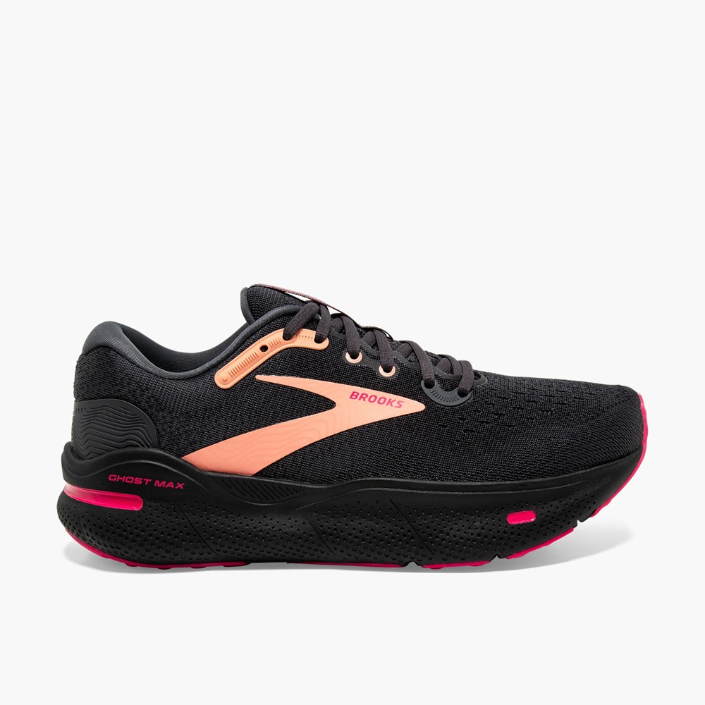 Women Brooks Ghost Max Road Running Shoes Black | KFWO08237