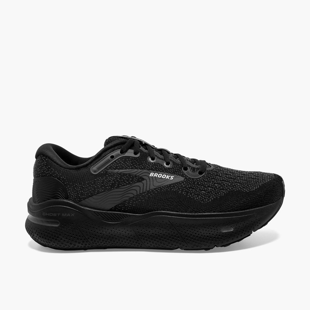 Women Brooks Ghost Max Running Shoes Grey / Black | IDPU84316