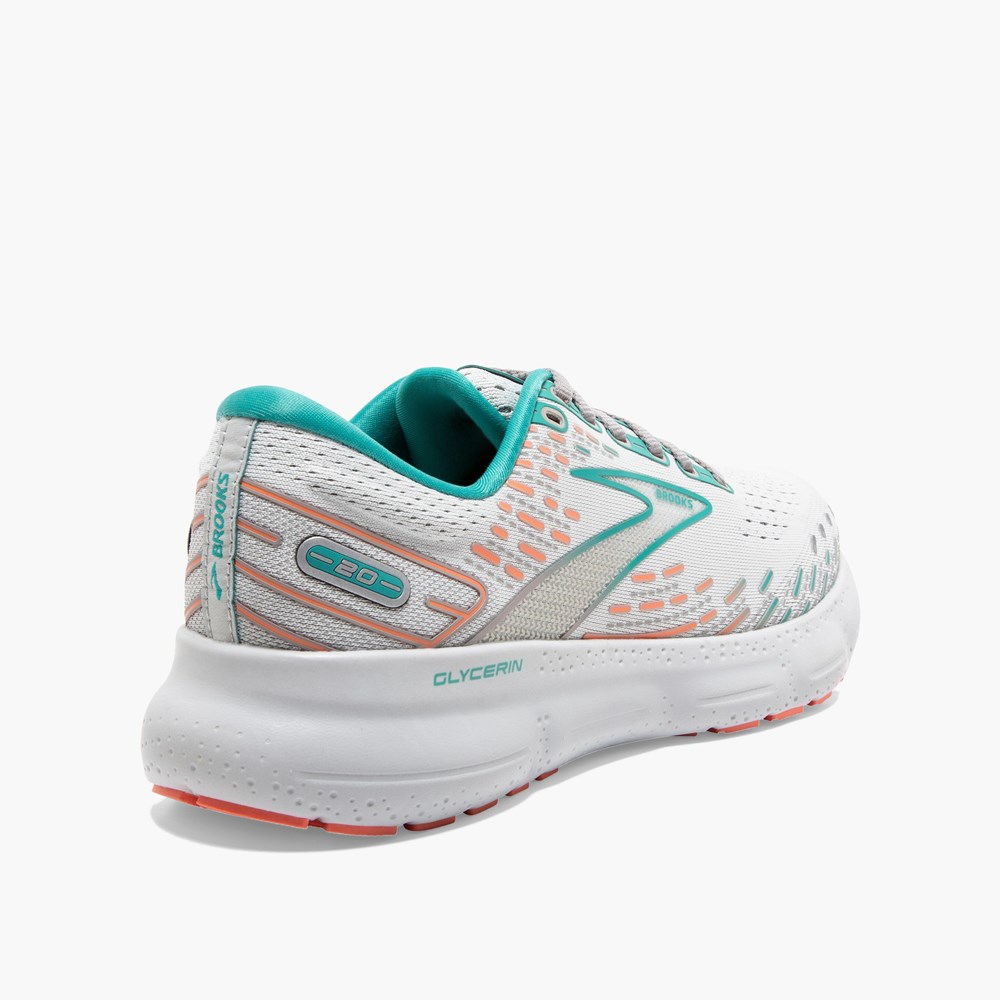 Women Brooks Glycerin 20 Running Shoes Cream | HRGT39275