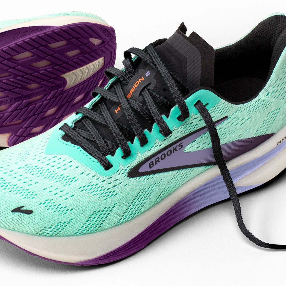 Women Brooks Hyperion 2 Track Spikes Purple / Lavender | YJGB09167