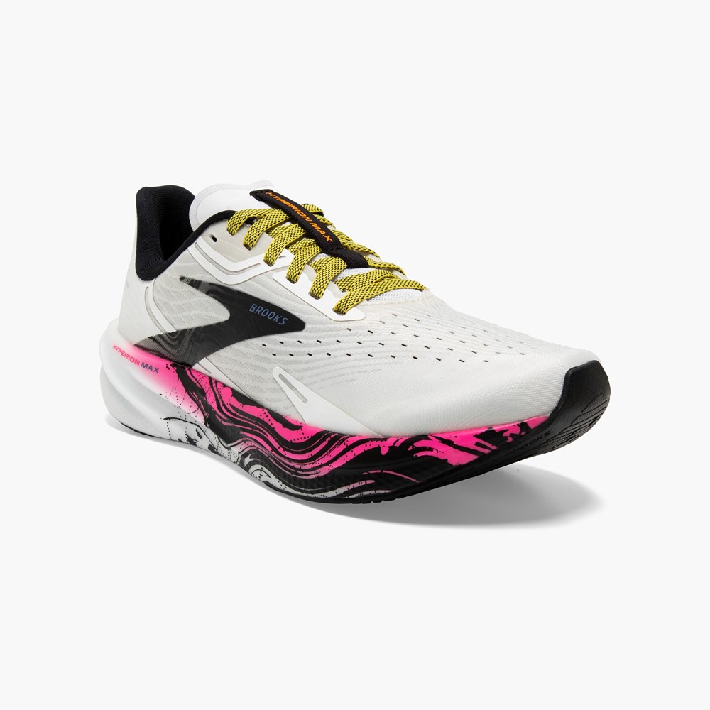 Women Brooks Hyperion Max Track Spikes Coral / Black | CLTB94375