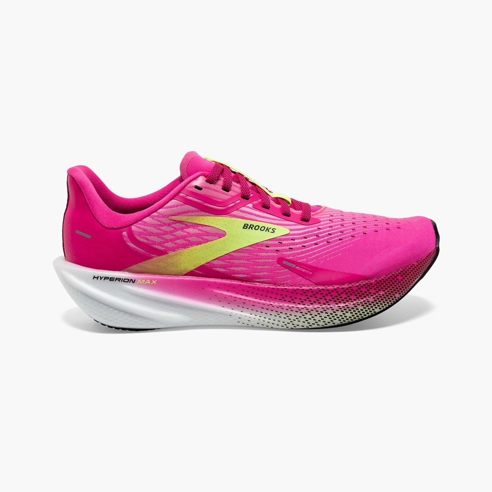 Women Brooks Hyperion Max Track Spikes Lemon / Black | UPSC51602