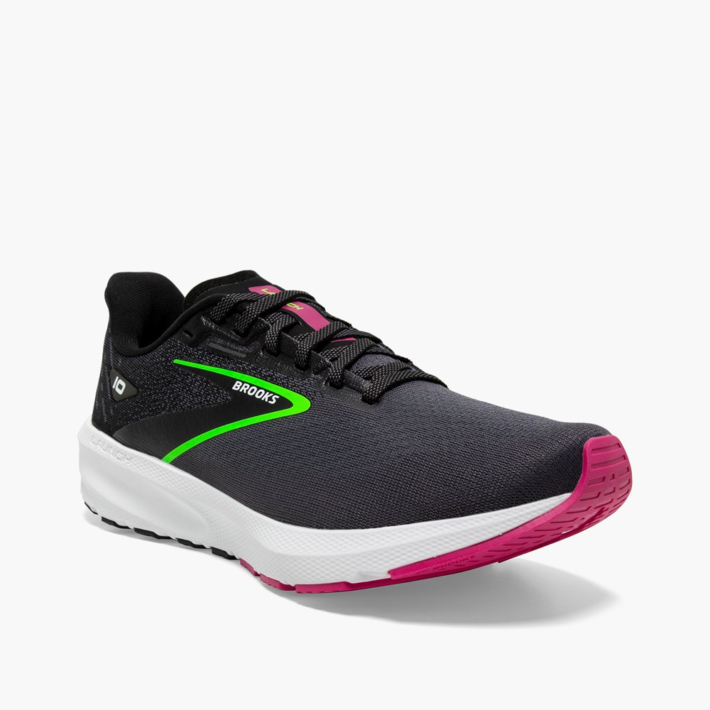 Women Brooks Launch 10 Road Running Shoes White | ULPD08721