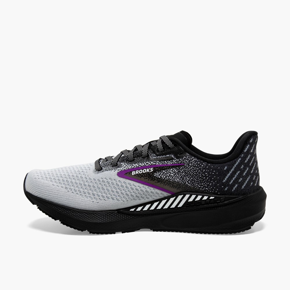 Women Brooks Launch GTS 10 Support Running Shoes Black / Grey | HIWA45760