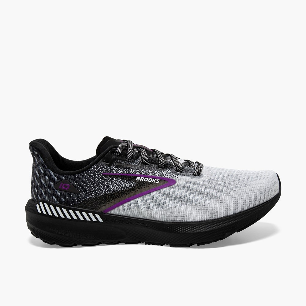 Women Brooks Launch GTS 10 Support Running Shoes Black / Grey | HIWA45760