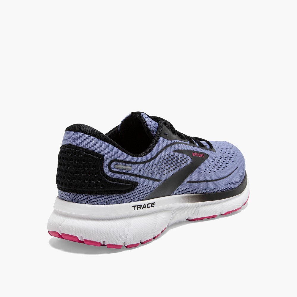 Women Brooks Trace 2 Adaptive Running Shoes Black / Blue / Pink | CIPW19782